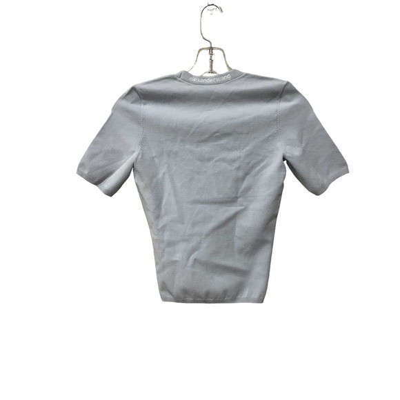 ALEXANDER WANG Logo Bodycon Tee Size Small New with Tags - Picture 10 of 11